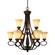Wry Lighting Torbellino 9-light Chandelier in Cordoban Bronze (36|8106-9 CDB)