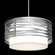 Tempest Drum with Linen Shade - 24-Inch (1289|CHB0013-24-BS-SH-001-E2)