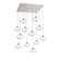 Coppa Square 12pc Multi-Pendant (1289|CHB0036-12-BS-OC-C01-E2)