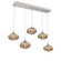 Coppa Linear 5pc Multi-Pendant (1289|PLB0036-05-BS-OB-C01-E2)