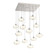 Coppa Square 12pc Multi-Pendant (1289|CHB0036-12-BS-OA-C01-E2)
