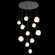 Gem Round 11pc Multi-Pendant (1289|CHB0039-11-MB-A-C01-L1)