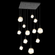 Gem Square 12pc Multi-Pendant (1289|CHB0039-12-MB-A-C01-L1)