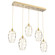 Ellisse Linear 5pc Multi-Pendant (1289|PLB0035-05-GB-OA-C01-E2)