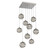 Terra Square 9pc Multi-Pendant (1289|CHB0047-09-BS-OS-C01-E2)