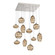 Misto Square 12pc Multi-Pendant (1289|CHB0048-12-BS-OB-C01-E2)