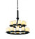 Dakota 21-Light 2-Tier Ring Chandelier (254|FSN-8767-10-OPAL-MBLK)