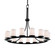 Dakota 15-Light 1-Tier Ring LED Chandelier (254|FAB-8715-10-WHTE-DBRZ-LED15-10500)