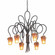 TRIBECCA 6 LIGHT CHANDELIER (133|4308AC/FROST)