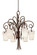 TRIBECCA 6 LIGHT CHANDELIER (133|4289AC/FROST)