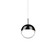 Pluto 4-in Black Chrome Dimmable LED Pendant (461|402801BC-LED)