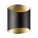Preston 8-in Black Dimmable LED Wall Sconce (461|601471BK-LED)