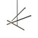 Vega 45-in Black LED Chandeliers (461|CH10345-BK)
