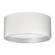 Mousinni 18-in White Dimmable LED Flush Mount (461|FM11418-WH)