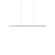 Vega 45-in Brushed Nickel LED Linear Pendant (461|LP10345-BN)