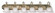 6 Light Antique Brass Bath Light (108|1006-01)