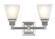 2 Light Brushed Nickel Bath Light (108|1032-91)