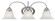 3 Light Polished Chrome Bath Light (108|1533-05)