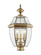 3 Light AB Outdoor Post Lantern (108|2354-01)