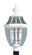 3 Light White Outdoor Post Lantern (108|2354-03)