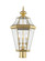 3 Light PB Outdoor Post Lantern (108|2364-02)