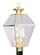 3 Light PB Outdoor Post Lantern (108|2384-02)