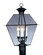 3 Light Black Outdoor Post Lantern (108|2384-04)
