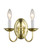 2 Light Polished Brass Wall Sconce (108|4152-02)