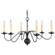 6 Light Black Chandelier (108|4450-04)