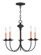5 Light Black Chandelier (108|4455-04)