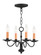 4 Light Black Mini Chandelier (108|4464-04)