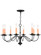8 Light Black Chandelier (108|4468-04)