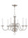 6 Light Brushed Nickel Chandelier (108|5006-91)