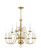 12 Light Polished Brass Chandelier (108|5012-02)