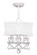 3 Light White Mini Chandelier/Ceiling Mount (108|6303-03)