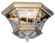 3 Light Antique Brass Ceiling Mount (108|7053-01)