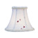 White Embroidered Floral Silk Bell Clip Shade (108|S221)