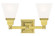 2 Light Polished Brass Bath Light (108|1032-02)