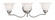 3 Light Brushed Nickel Bath Light (108|1353-91)