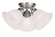 3 Light Brushed Nickel Ceiling Mount (108|1358-91)