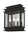 3 Light Black Outdoor Wall Lantern (108|20204-04)
