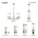 3 Lt Brushed Nickel Outdoor Pendant Lantern (108|20727-91)