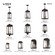 1 Lt Bronze Outdoor Post Top Lantern (108|20853-07)