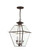 3 Light Bronze Outdoor Chain Lantern (108|2385-07)