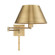 1 Lt Antique Brass Swing Arm Wall Lamp (108|40030-01)