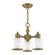 3 Lt Antique Brass Convertible Mini Chandelier/Ceiling Mount (108|40203-01)