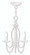 3 Light Antique White Mini Chandelier (108|40793-60)