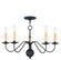 5 Light Black Chandelier (108|4495-04)
