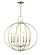 6 Light Antique Brass Chandelier (108|4666-01)