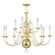 12 Light Polished Brass Chandelier (108|5014-02)